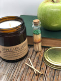 Apple Orchard Soy Wax Candle | 9 oz Amber Apothecary Jar