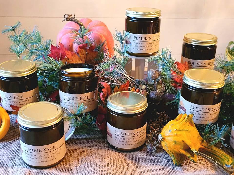 Pumpkin Butter Soy Wax Candle | 9 oz Amber Apothecary Jar