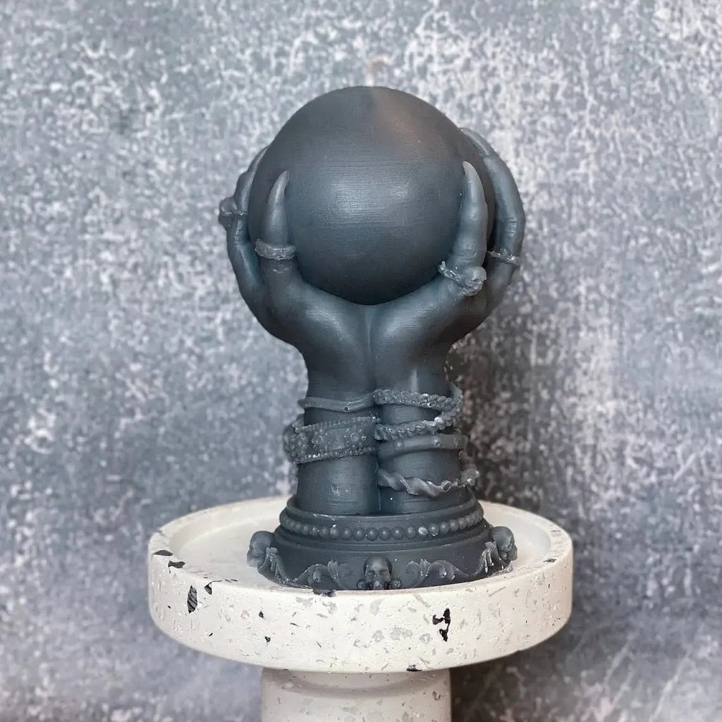 Crystal Ball Candle | Mystical Sculptural Soy Wax