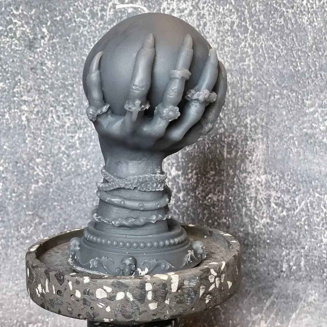 Crystal Ball Candle | Mystical Sculptural Soy Wax